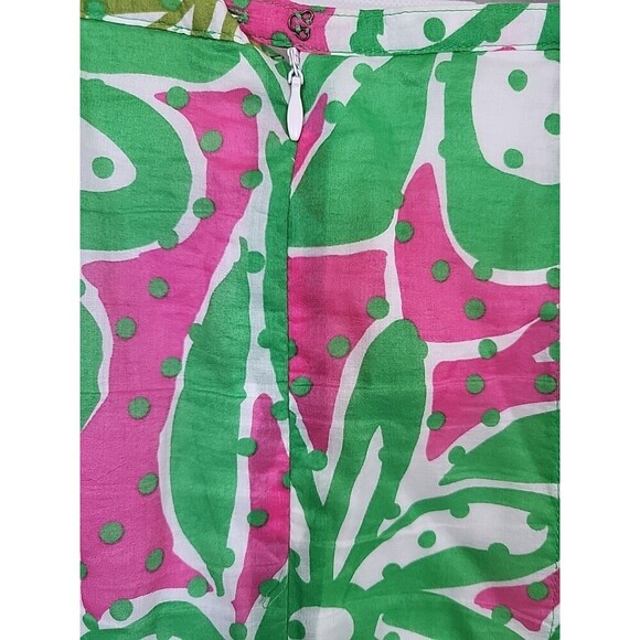 Ruby Rd Womens Sz 10 Flared Midi Skirt Cotton Lined Tropical Festive Vacation - Picture 6 of 7